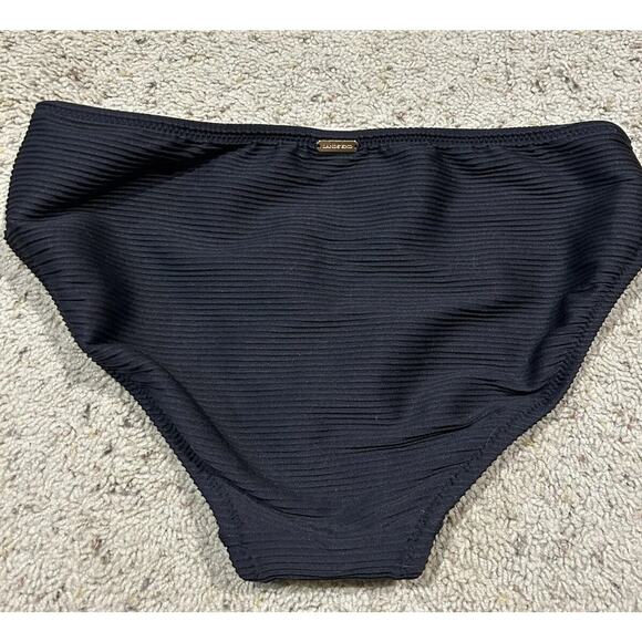 LANDS END size 8 Modest TANKINI Swim Suit TOP & Ribbed bottoms BLACK SET C23 - Picture 10 of 12